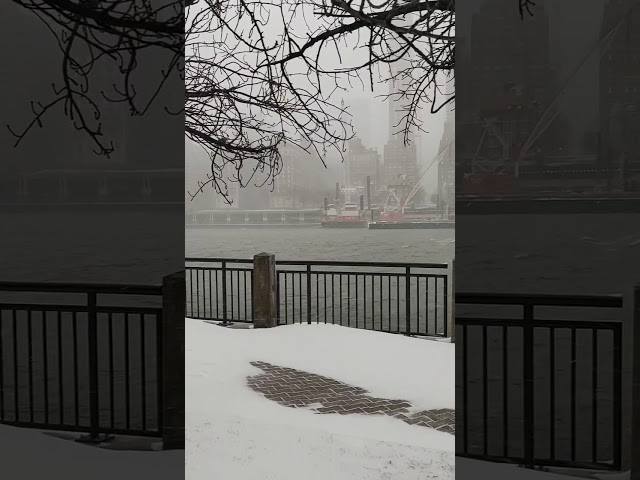 Massive snowstorm hits New York #Shorts