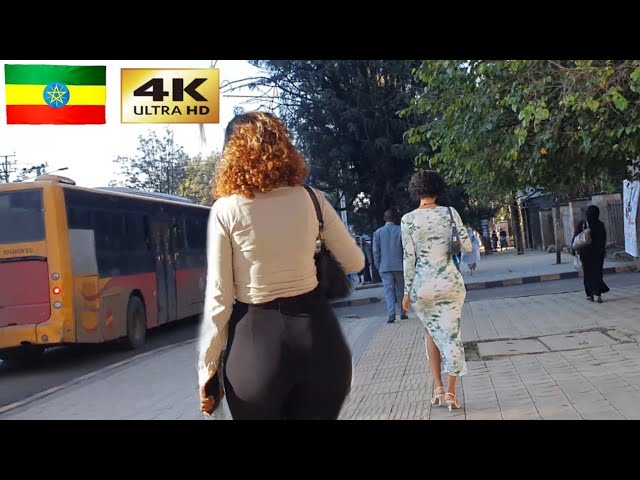 4Kilo to Piassa , 🇪🇹 Addis Ababa walking Tour 2024 , Ethiopia [4K]