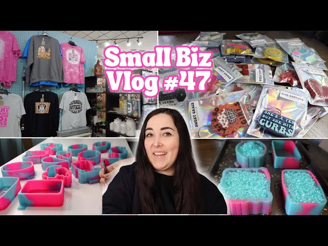 Small Business Vlog #47 Packing Orders / Making + Decorating Freshies / Restocking Products in Store