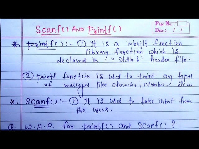 printf() and scanf() functions in c programming | printf and scanf with example in c | Learn Coding