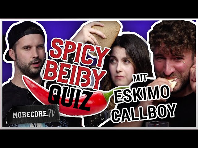 Spicy Beißi Quiz mit Kevin und Nico von Eskimo Callboy und Natascha