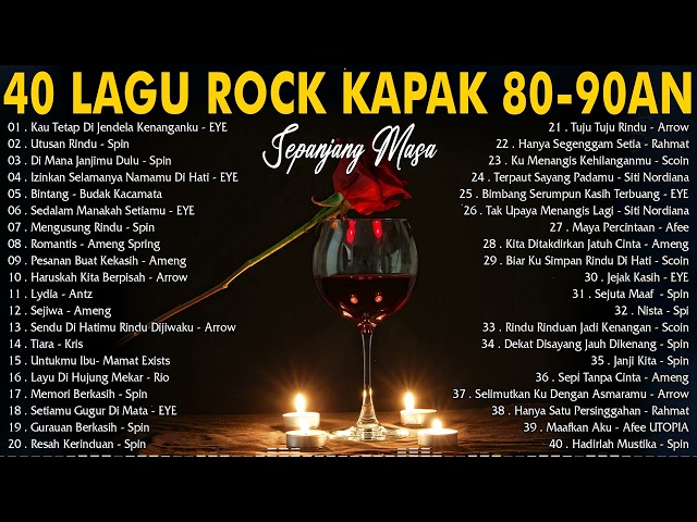 Top 40 Lagu Rock Kapak Terbaik - Lagu Jiwang Melayu 80 90an - Lagu Slow Rock Malaysia 90an Terbaik