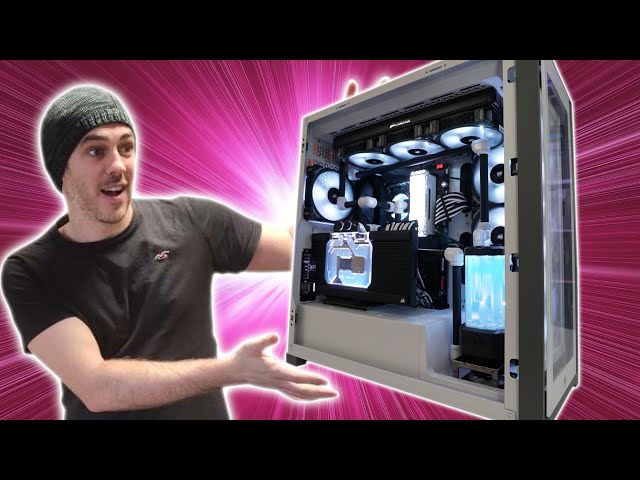 The ULTIMATE WATERCOOLED CORSAIR 5000X RGB PC Gaming Build!!!