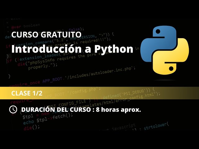 Curso Gratuito de Introducción a Python (1/2)