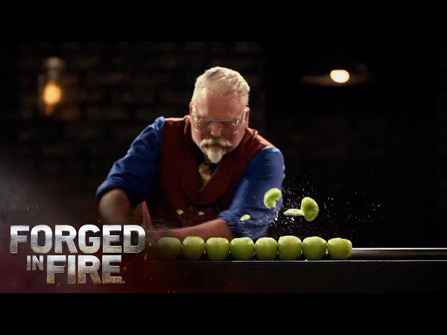 FOSSIL DAMASCUS Used to Forge New Weapon | Forged in Fire (Season 7)