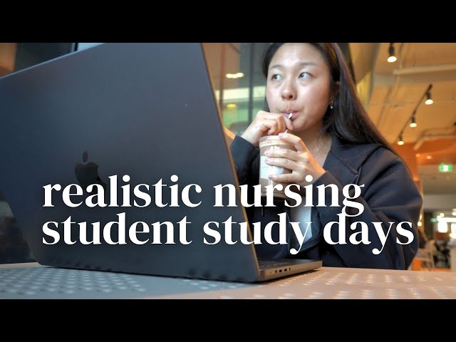 realistic nursing student study vlog