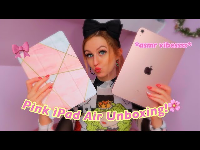 🎀 iPad Air 4 (PINK) ASMR Unboxing!😍 *EARLY CHRISTMAS GIFT!*💗 Vlogmas Day 16!