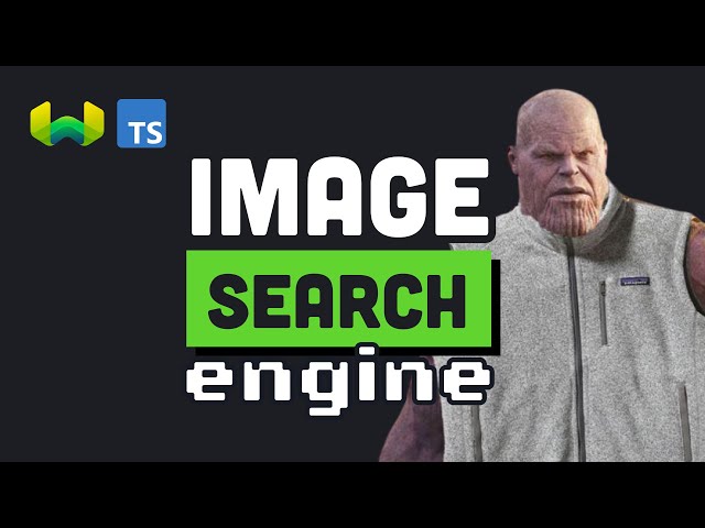 I built an image search engine