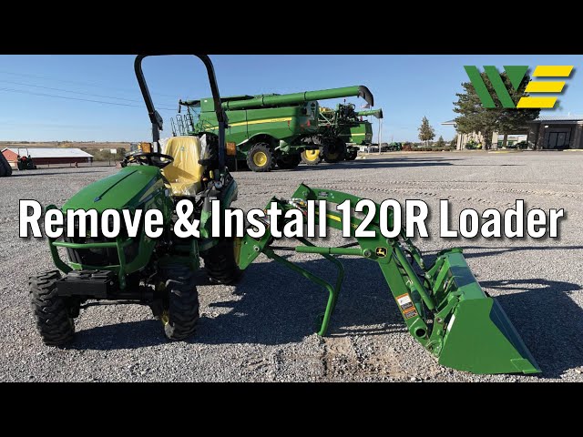 How to Remove 120R Loader from John Deere Tractor
