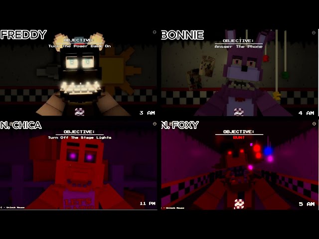 ROBLOX Freddy's Pizzeria Experience All Jumpscares w/ Nightmare Mode