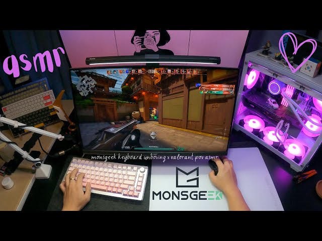 MonsGeek M1W HE-SP keyboard x Valorant ASMR that soothes your mind ! ♡