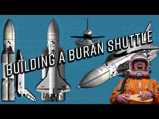 Building and flying a Buran Space Shuttle (Kerbal Space Program)