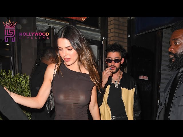Bad Bunny & Kendall Jenner at Pergola in NYC