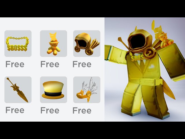 HURRY! GET THESE NEW FREE GOLD ITEMS IN ROBLOX NOW! 😎 🥳