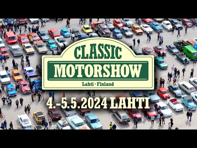 Classic motor show, Lahti 4.-5.5.2024, melkein kaikki näyttelyn autot