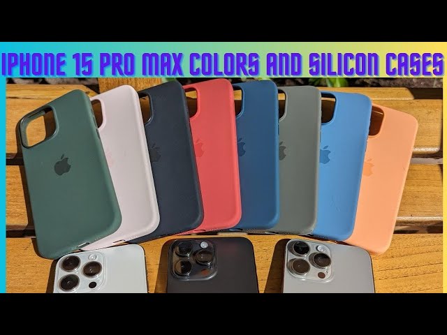 iPhone 15 Pro Max (Natural White & Black Titanium) with ALL Silicone Phone Case Comparisons!