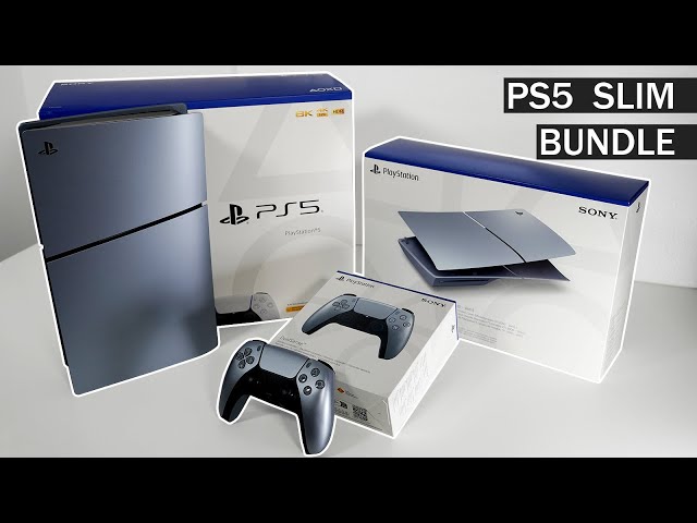 Playstation 5 Bundle Unboxing I PS5 Silver Sterling Setup I ASMR Unboxing & Gameplay
