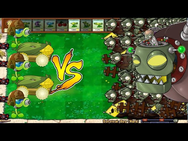 Plants Zombies Hack Cob Cannon Gatling Pea vs Dr.Zombos Tem Zombies N2