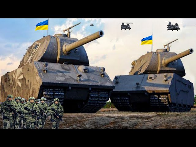 1分前！ 2台の先進的なウクライナの怪物戦車がロシアの弾薬部隊を破壊する