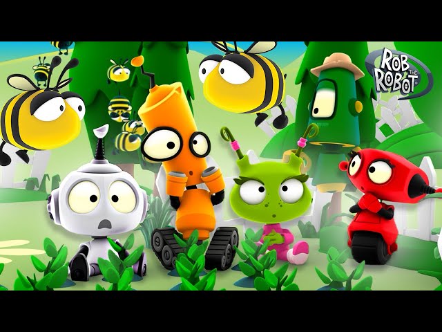Rob Better BEE-lieve It! 🐝 | Rob the Robot | Preschool Learning | Moonbug Tiny TV