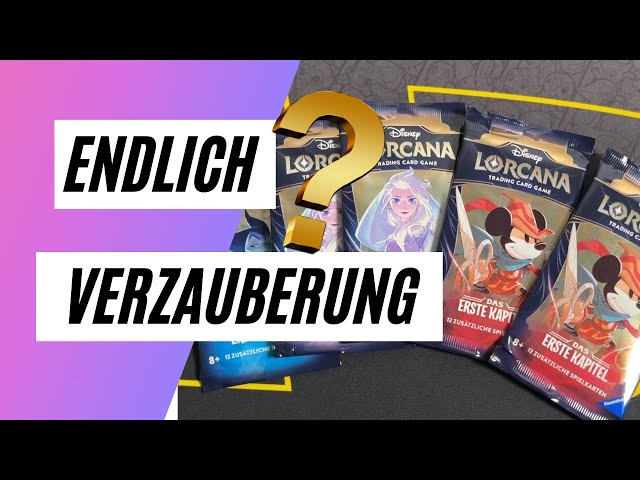 Disney Lorcana 5 Booster Pack Opening - Erste Verzauberte Karte?!