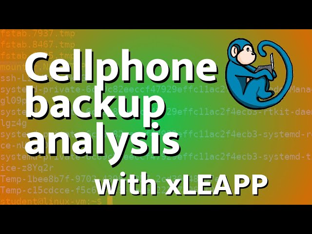 Android and iOS backup analysis using *LEAPP tools and Linux based tools