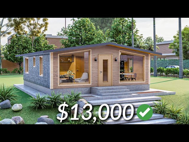 (7x9 Meters) Modern Small House Design | 2 Bedrooms Cabin House Tour | an Original Design