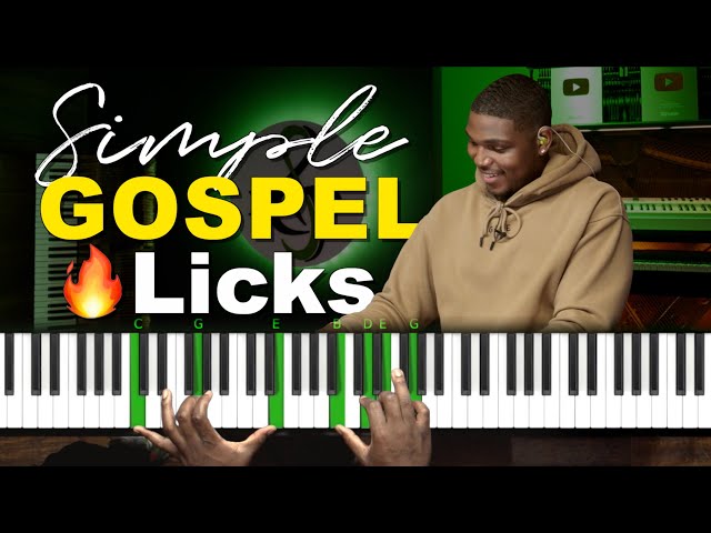 Simple Gospel Piano Tutorial | Chords & Licks in ALL 12 KEYS