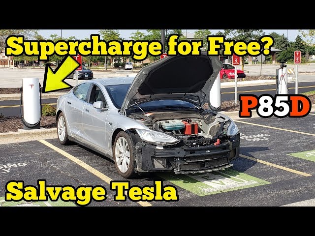 Rebuilding a TOTALED TESLA In my Garage then driving to a Supercharger to test if It's BLACKLISTED!