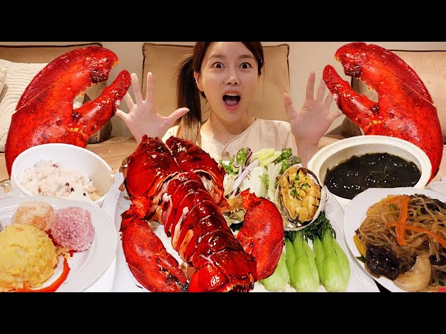 [Mukbang ASMR] How did get Lobster at Postpartum care center🦞? korean noodles Seafood Ssoyoung