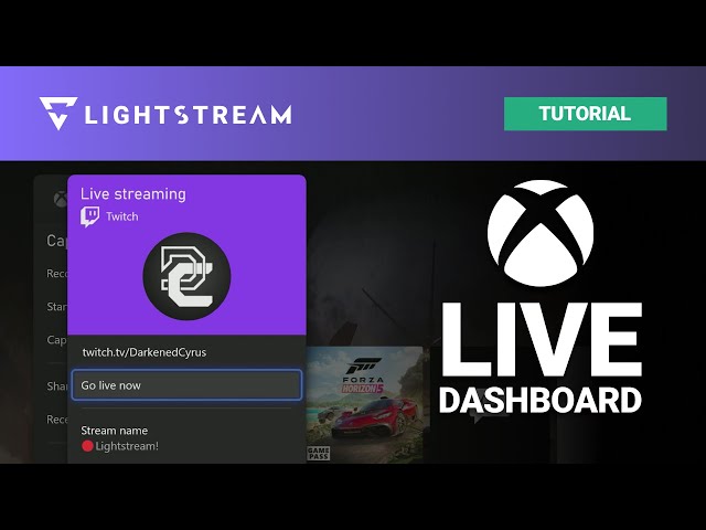 Professional Xbox Twitch Streams Using The NEW Dashboard! Lightstream Gamer Studio