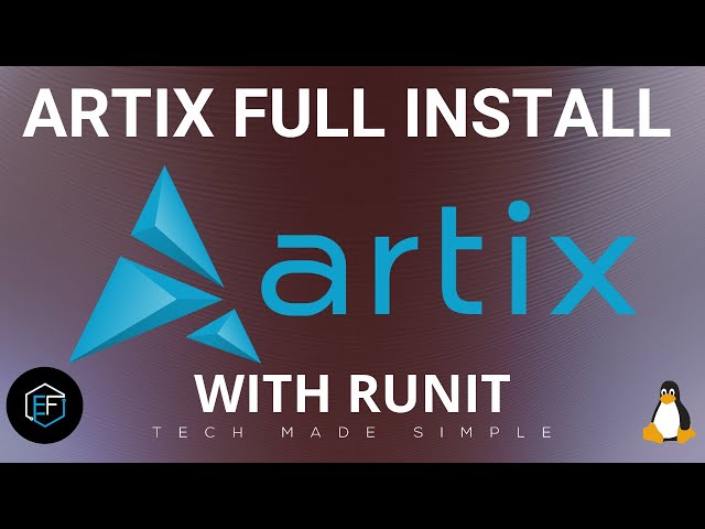 Artix Linux Full Install with runit