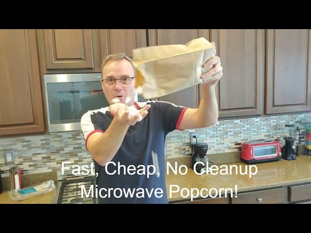 How to Make Microwave Popcorn - No Cleanup, No Bowls, Fast & Cheap