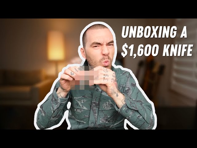Unboxing a $1,600 custom knife!