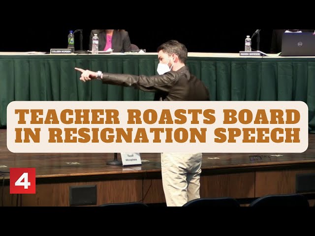 Grosse Pointe teacher roasts board of education in intense resignation speech