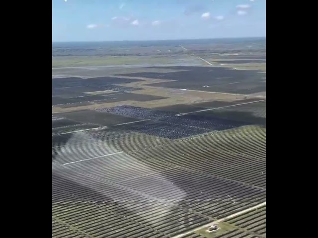 Hail storm in Damon texas on 3/24/24 destroys 1,000’s of acres of solar farms