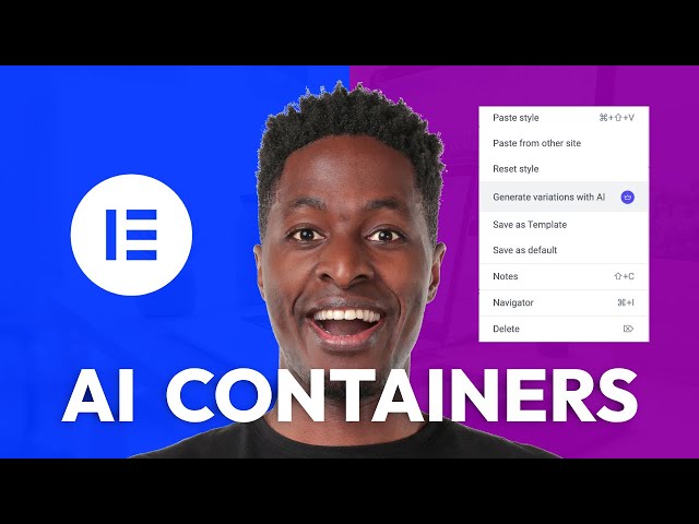 Getting started with Elementor AI Containers