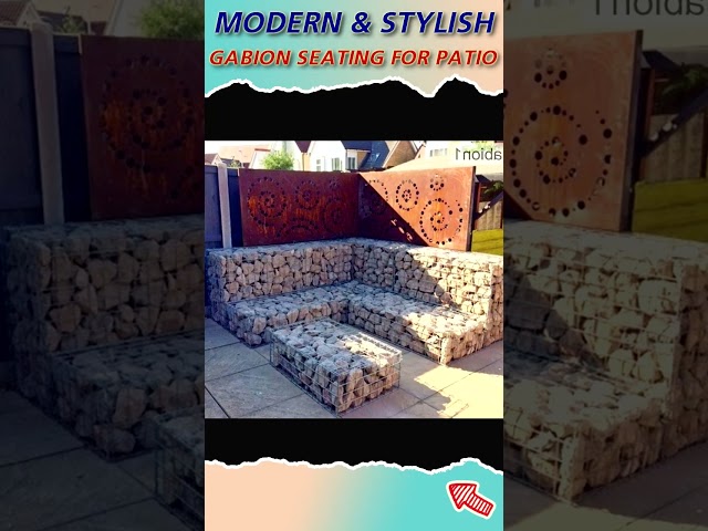 Gabion Seating For Patio & Outdoor Space