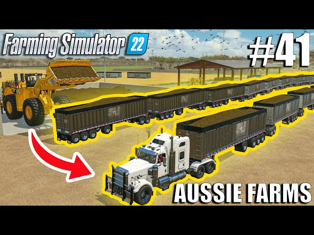 Filling THE LONGEST ROAD-TRAIN in FS22 with SILAGE🚧 | Aussie Farms 22 | Farming Simulator 22