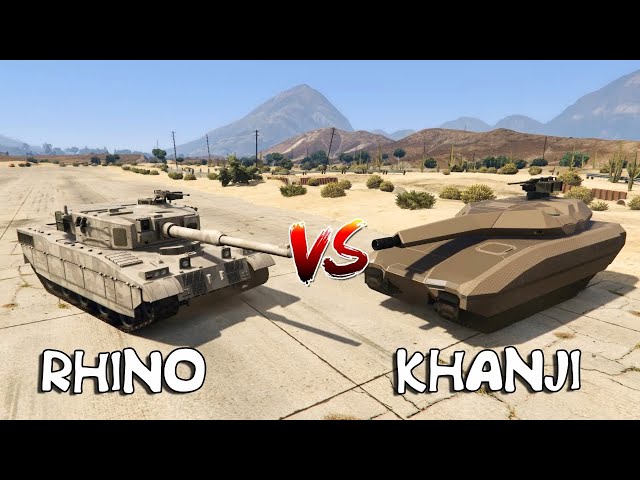 GTA 5 - TANK RHINO VS TANK KHANJIALI (WHICH IS BEST?)