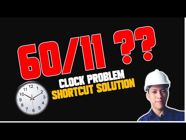 CLOCK PROBLEM SHORTCUT SOLUTION