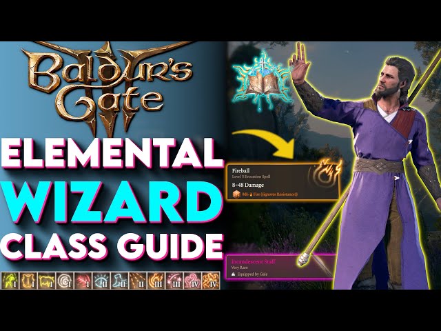 FIRE GOD Wizard Class Guide For Baldur's Gate 3! - (Baldurs Gate 3 Wizard Build Guide)