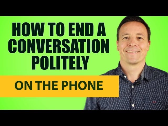 3 Tipps ein Telefongespräch höflich zu beenden/ 3 tips to end a phone conversation politely