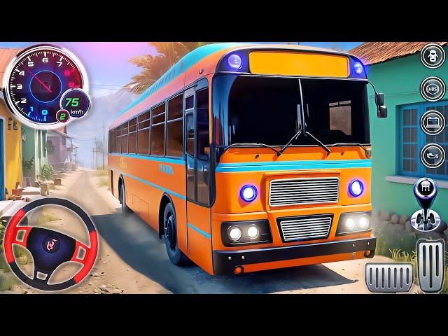 Indian Bus Driver Simulator 2024 - Mobile First Bus Transporter Driving - Android GamePlay