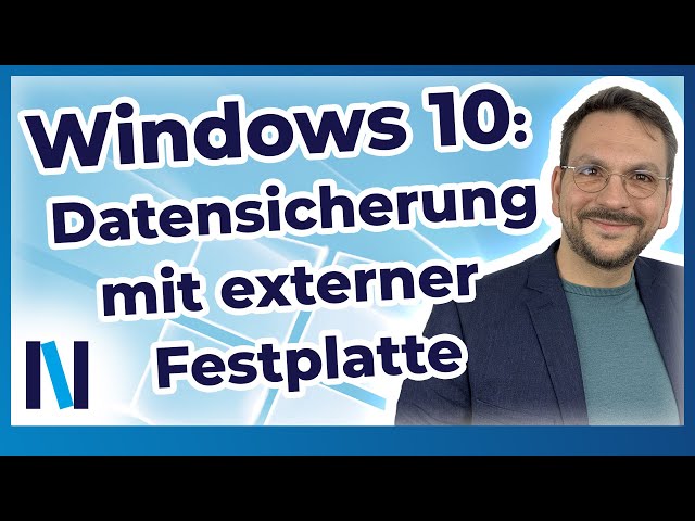Windows 10: Geh auf Nummer sicher und speichere Deine Daten auf einer externen Festplatte!