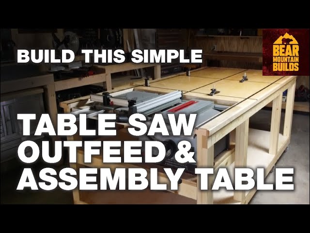Build This Simple Table Saw Outfeed and Assembly Table - Part 1 | FREE PLANS