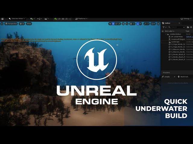 Unreal Engine underwater quick build — best Underwater Blueprint ever!