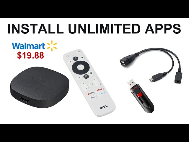 🔴 Expand Internal Storage on New $19 Walmart onn. Google TV Box with OTG Cable & USB Drive