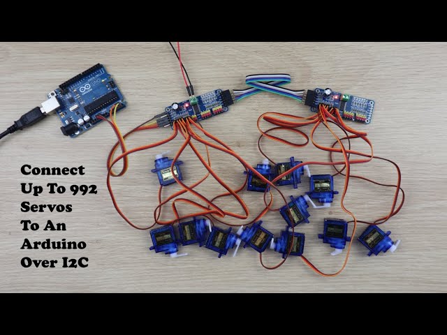 Connect Up To 992 Servos To An Arduino, Using I2C