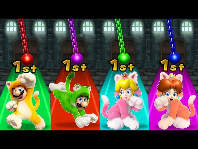 Mario Party 9 - All Minigames Cat Character + Super Mario 3D Word (Master Difficulty)